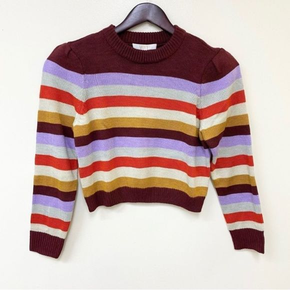 Wayf Emma Stripe Long Sleeve Sweater Small - Picture 3 of 9